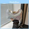 Chic Casual Sequined Underarm Bag For Women With Dual Chains And Zipper Closure In Colorful Options
