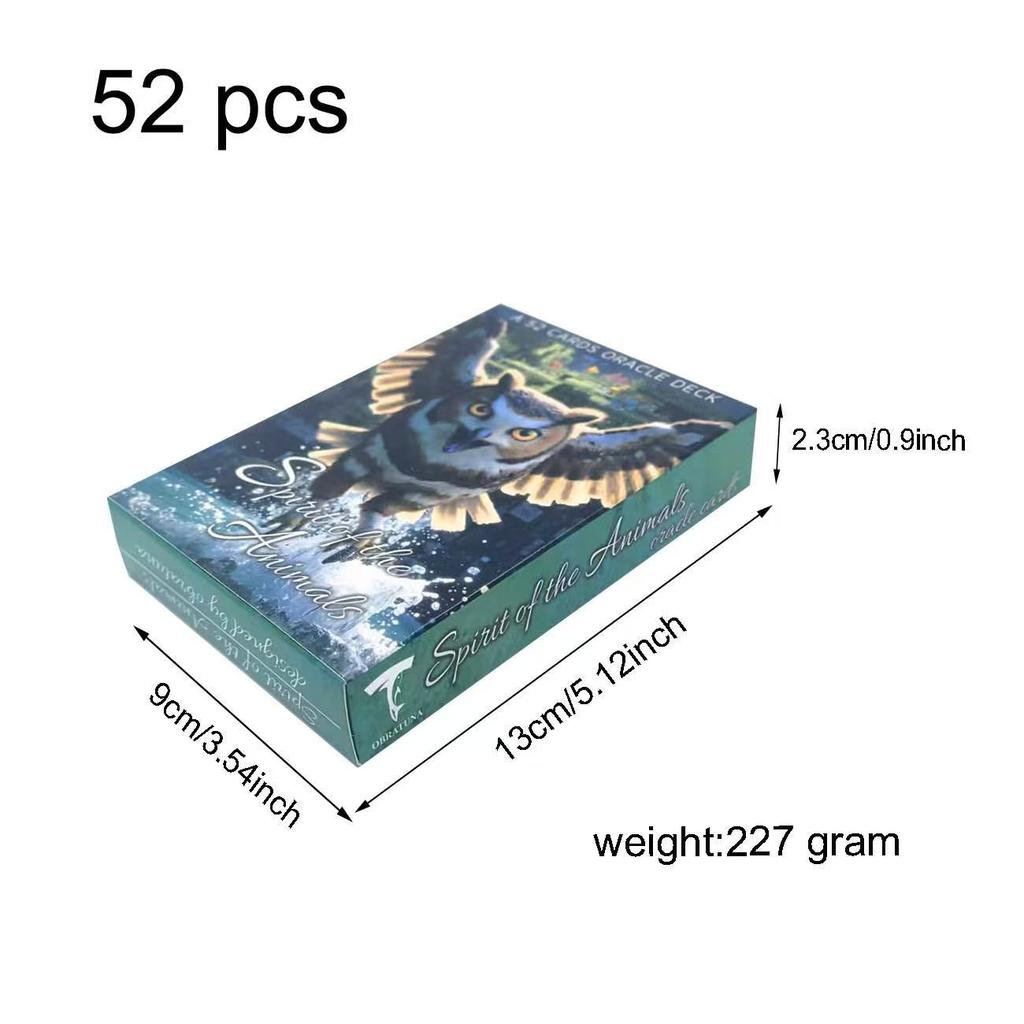 Spirit of The Animals Oracle Deck 9*13cm - 52 Voxel Art Wisdom Cards - Unique Animal Spirit Guide