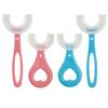 Brosse à dents d'entraînement 360 en silicone solide pour garçons filles bébé enfants douce en forme de U blanchiment des dents nouveau-né anneaux de dentition nettoyant santé