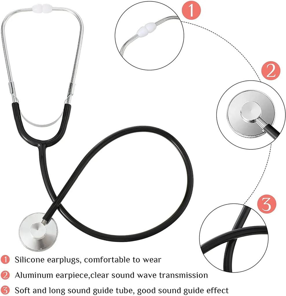 Stethoscope Toy Real Working Stethoscope For Kids Children Role Play Nursing Costume Cute Doctor Medical Pretend Game Accessory