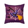 Home Cartoon Pumpkin Head Halloween Pillow Cover Peach Velvet Cushion Cover Office Sofa Cushion Cover