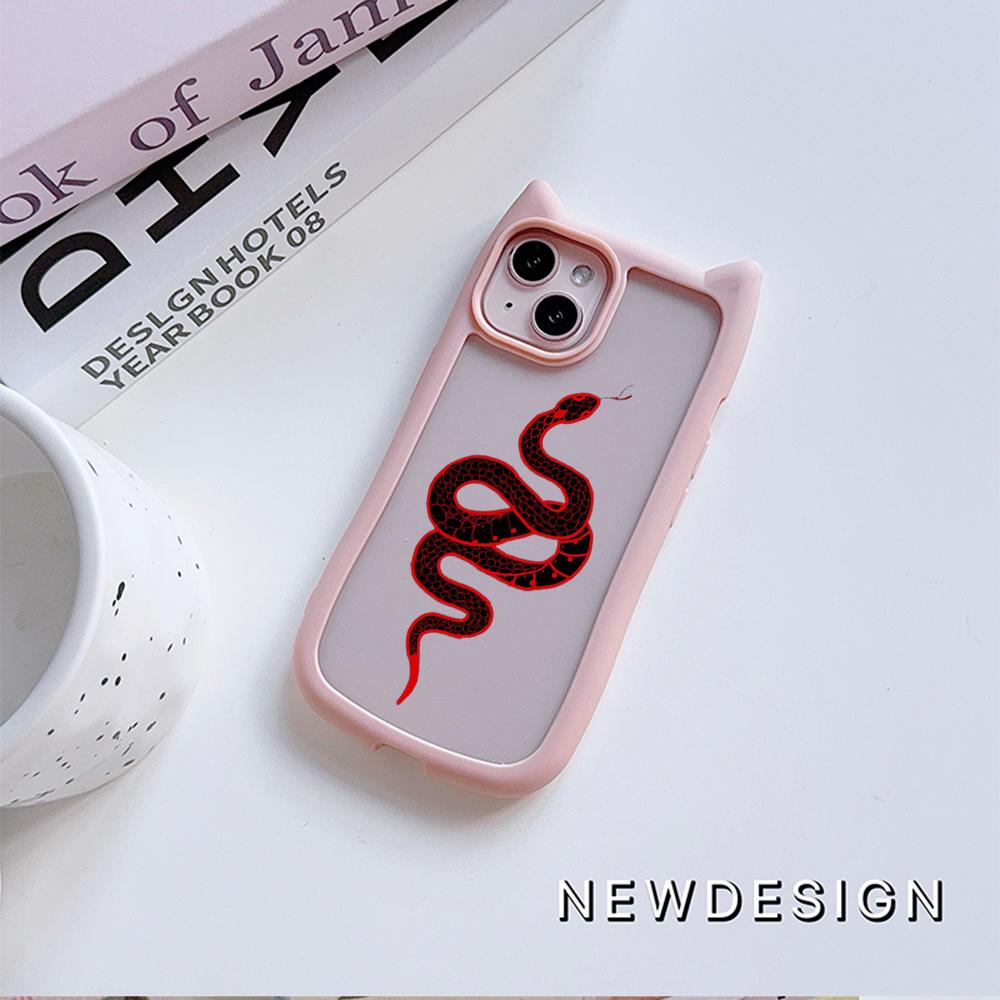 Мягкие чехлы для телефонов с кошачьими ушками для iPhone 16 15 13 12 11 Pro Max 14 Plus — фото 4