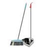 JNL Household Broom and Stainless Steel Dustpan Set