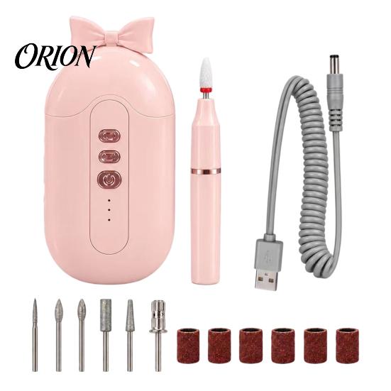 Cordless Nail Polishing Pen Electric Drill Machine with Bit Storage Case, 17000RPM Portable File Tool Kit for Trimming, Professional Manicure Pedicure
