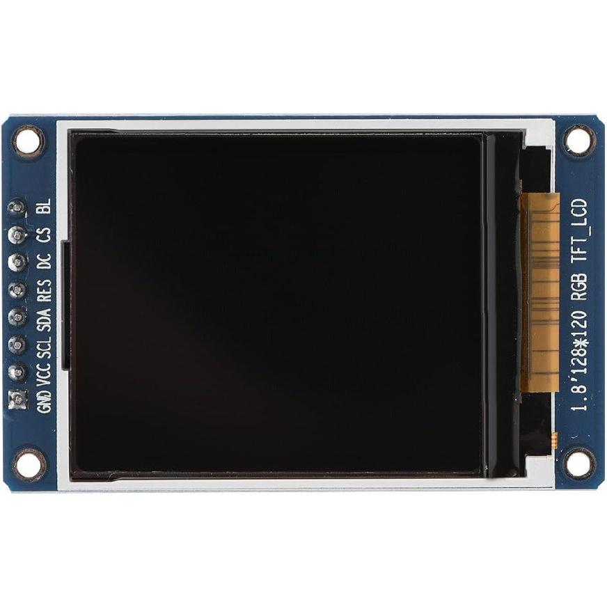 Bewinner 1.8inch LCD Display Module, TFT Screen Module 128 x 160 Resolution Onboard Driver ST7735 SPI Interface, Full-Color LCD Screen Display