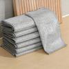 5‑20Pcs Silver Wire Dish Cloths Double‑Sided Grid Scrubbing Non‑Stick Oil Easy‑To‑Wash Abrasive Scour Pads For Pot Pan Washing
