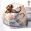 1pc Teacup Puppies Umbrella with Plastic Handle,Suitable for All Seasons Home Travel Outdoor Umbrellaptys31030