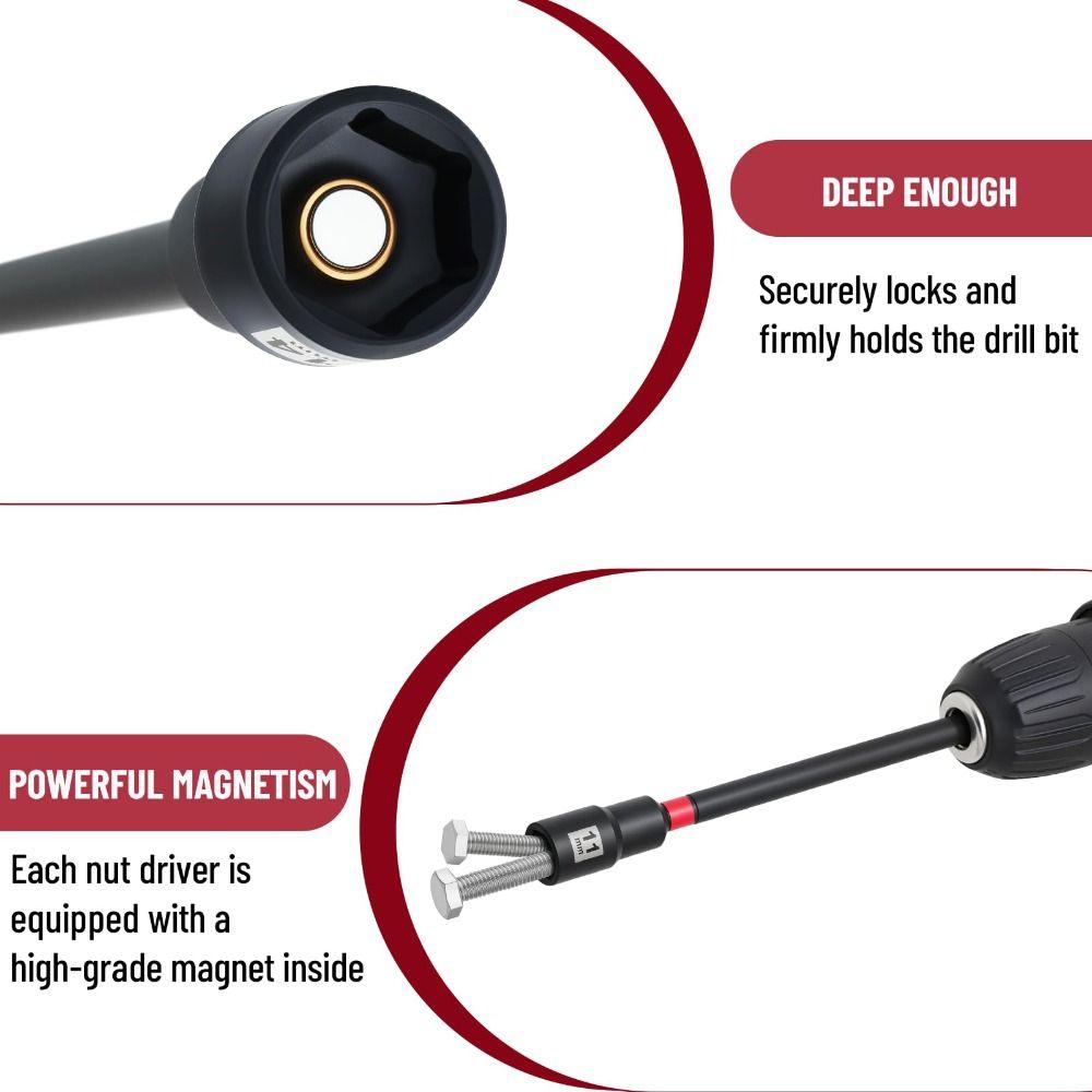 150 Mm Length Magnetic Screwdrivers Hexagon Socket Wrench Hand Tool Application