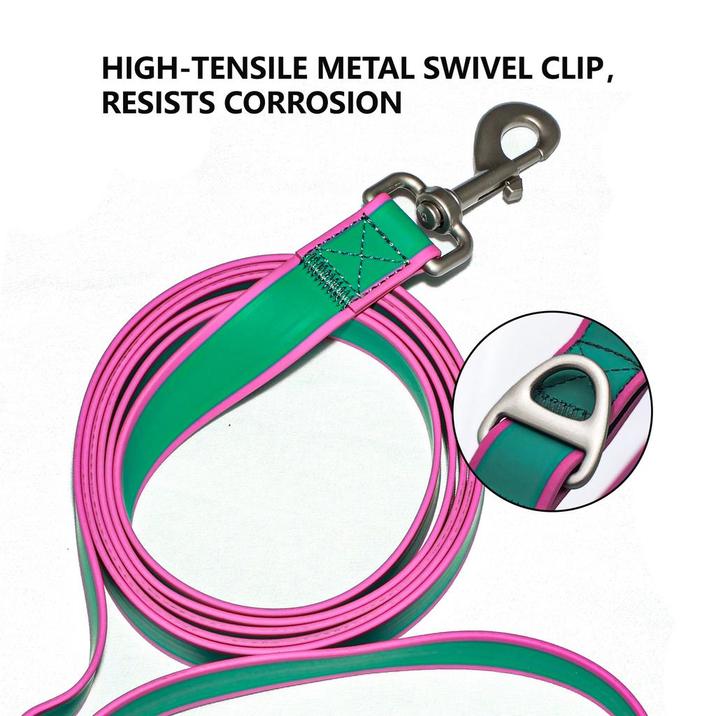 Multifunktionale verstellbare PVC-Hundeleine 2M Wasserdicht Leicht zu reinigen Haustier-Trainingsleine für kleine mittelgroße große Hunde Outdoor-Spaziergänge