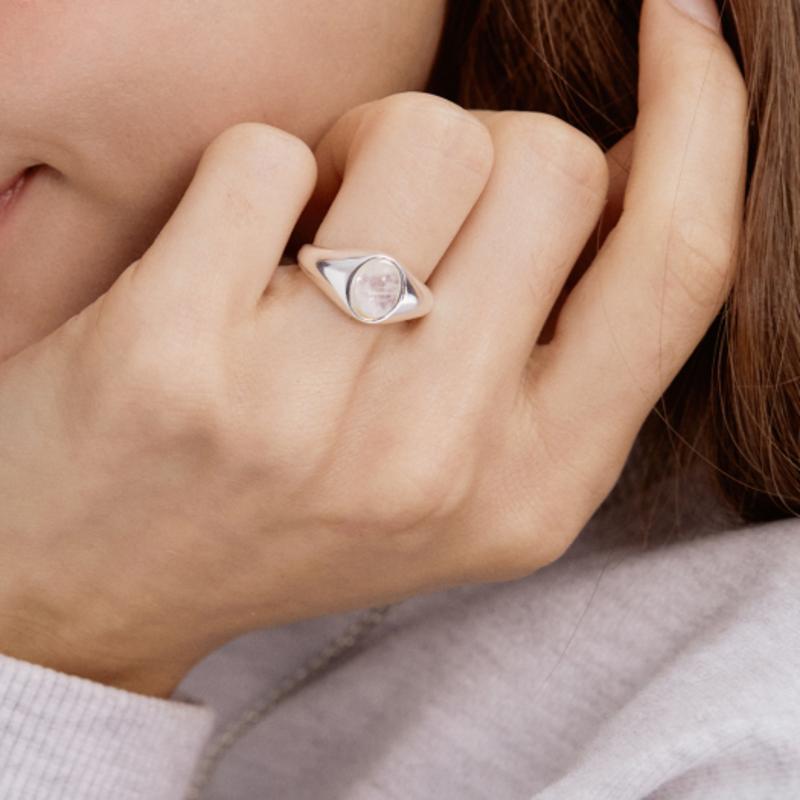 Tatiana (SILVER925) Moonstone Oval Ring CR1814