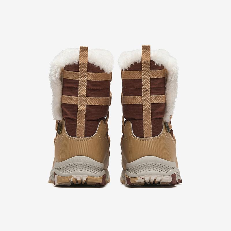 Anta Kids Trendy Fashion Thickened Warm Boots Kids Boots Brown Khaki Gray A22446923-2