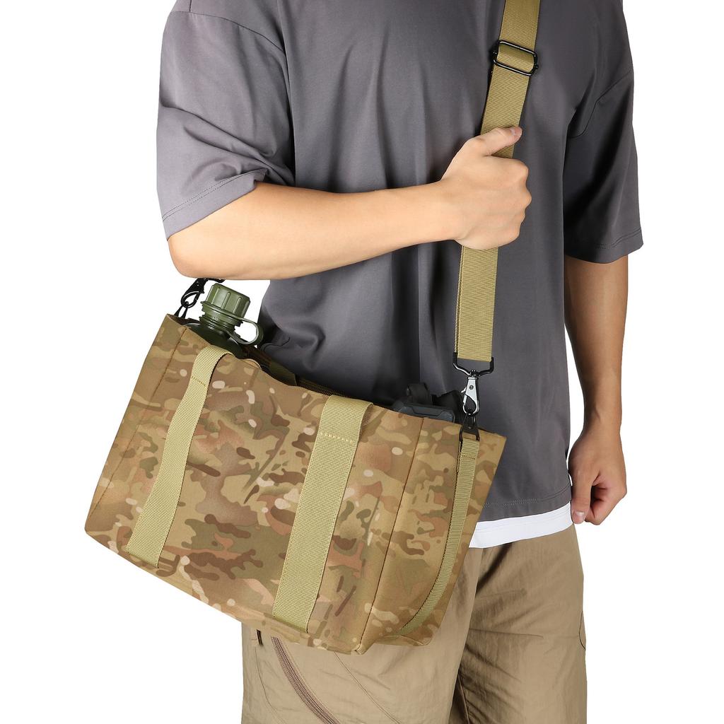 Outdoor Storage Bag Large Capacity Casual Bag Oblique Span Bag Oxford Waterproof Gun Bag Sorting Separation Bag Military Fan