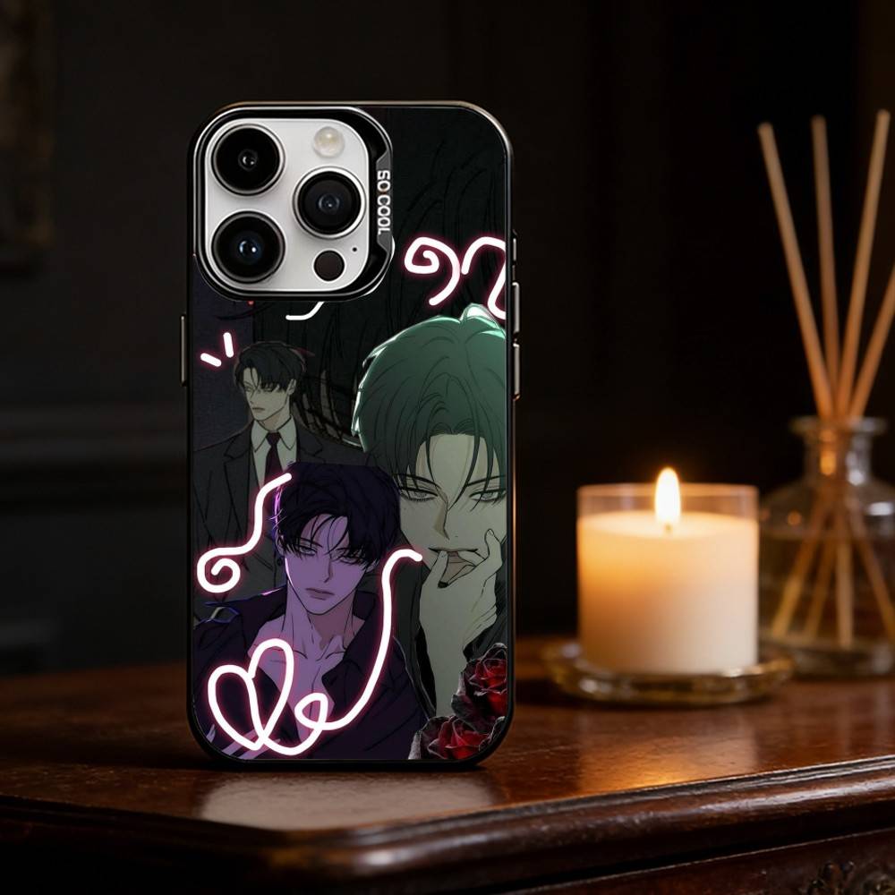 T-Tears On a Withered Flower Phone Case For iPhone 17 16 15 14 13 12 11 Pro Max Plus Silver Matte Black Cover