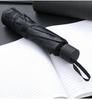 Ten-Rib Automatic Black Glue Sun and Rain Protection Umbrella, Three-Fold Design with Custom Logo Option