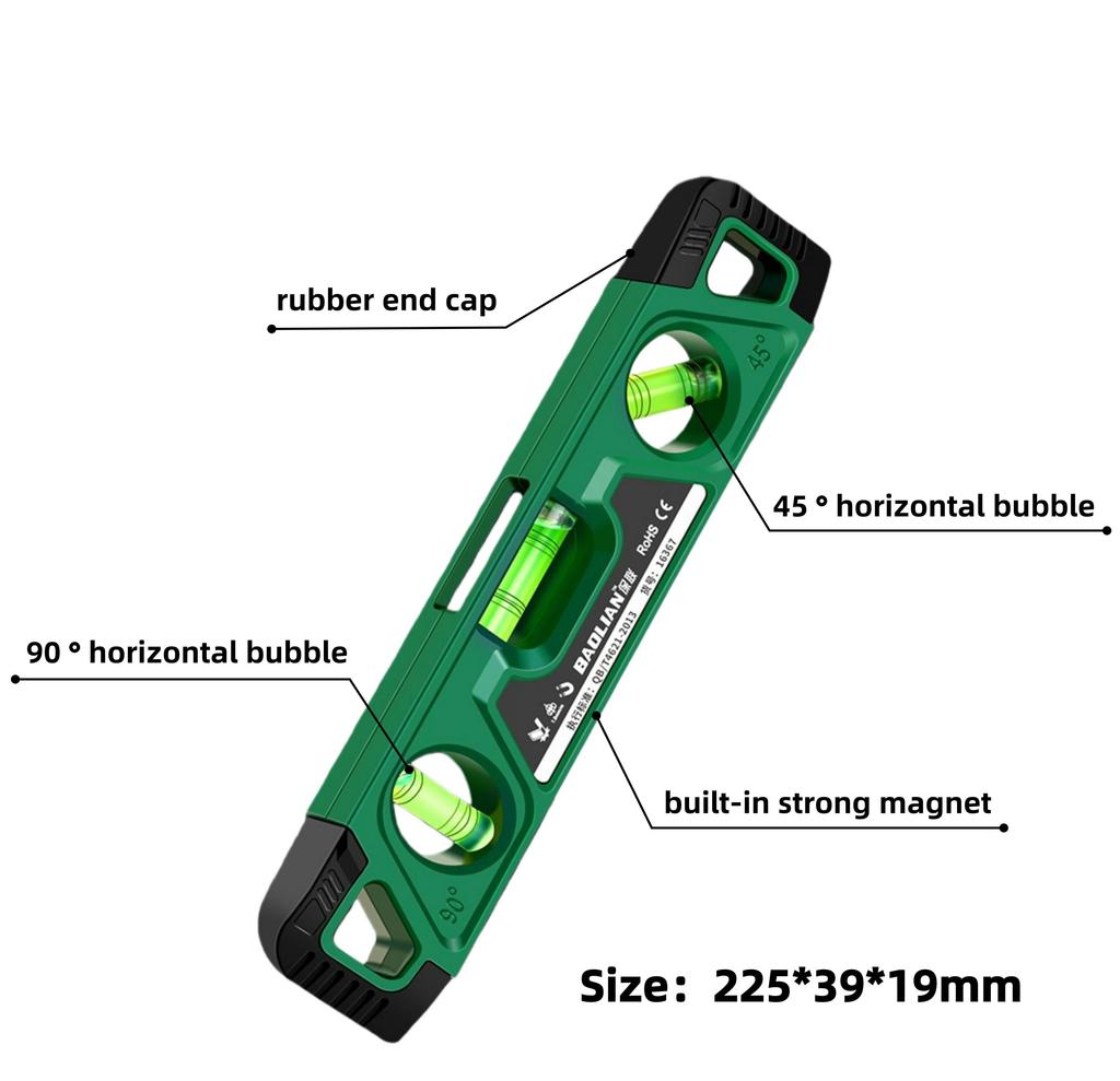 Portable Magnetic Torpedo Level  Woodworking Measuring Spirit Level