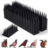 8/12pcs Anti Climb Anti Bird Spike Strip Long Lasting Pigeon Deterrent Spikes  Animal Deterrent