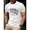 Tailles européennes Homme T-shirt Casual Manches Courtes Imprimé - Rouge Col Rond T-shirt d'Été, Tissu Léger & Respirant pour Tenue Décontractée