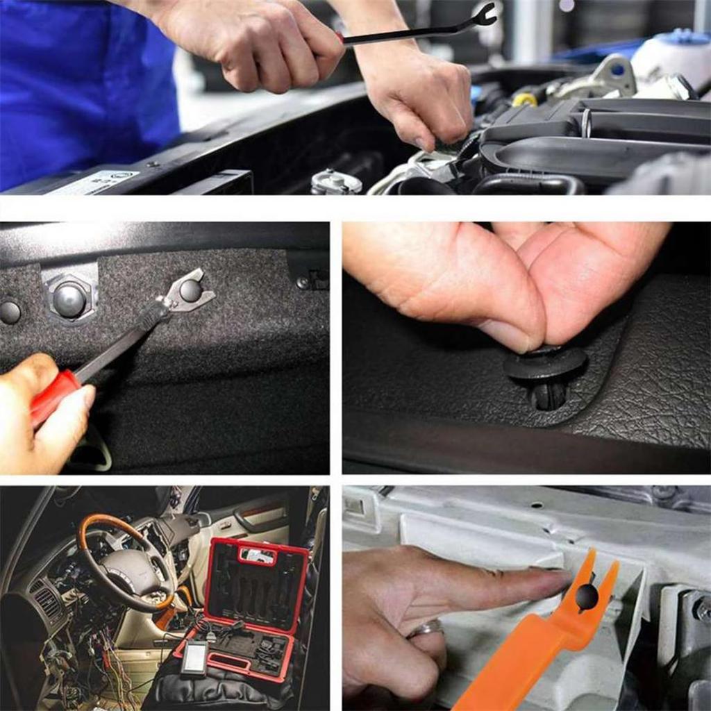 35PCS Engine Under Cover Splash Shield Guard Body Bolts Screws, Bumper Fender Liner Push Retainer Fastener Rivet Clips, Bumper Clips Extruded U-Nuts