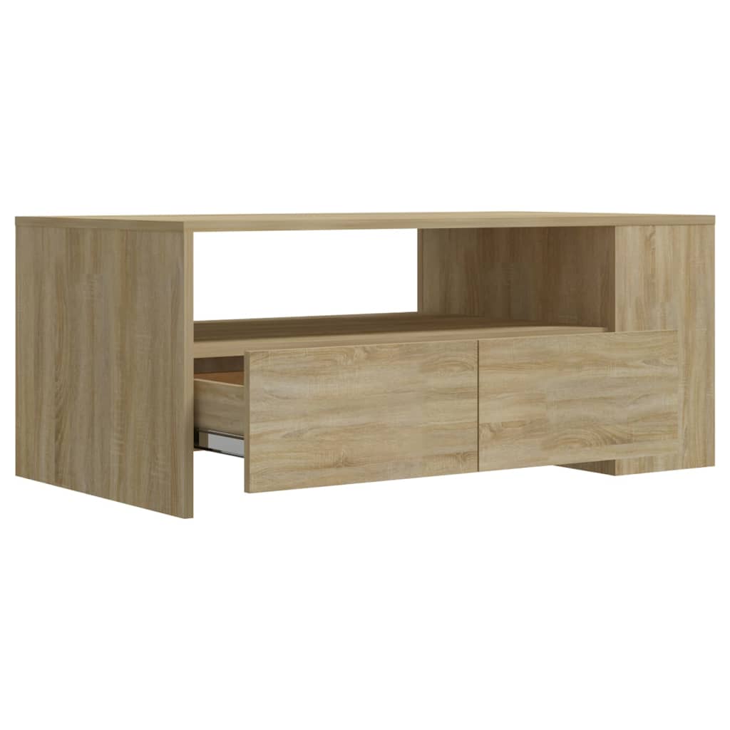  Coffee Table, Sonoma Oak, 102x55x42, Wood-based Material