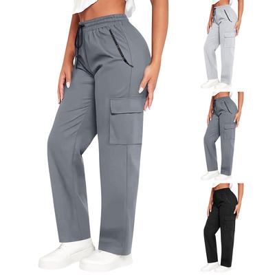 Women’s Loose Casual Pants – Quick-Dry Cargo Pants With Drawstring