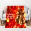 3D Merry Christmas Theme Flannel Throw Blanket Soft Lightweight Warm for Living Room Bedroom Bed Sofa Couch Kids Adults Gifts