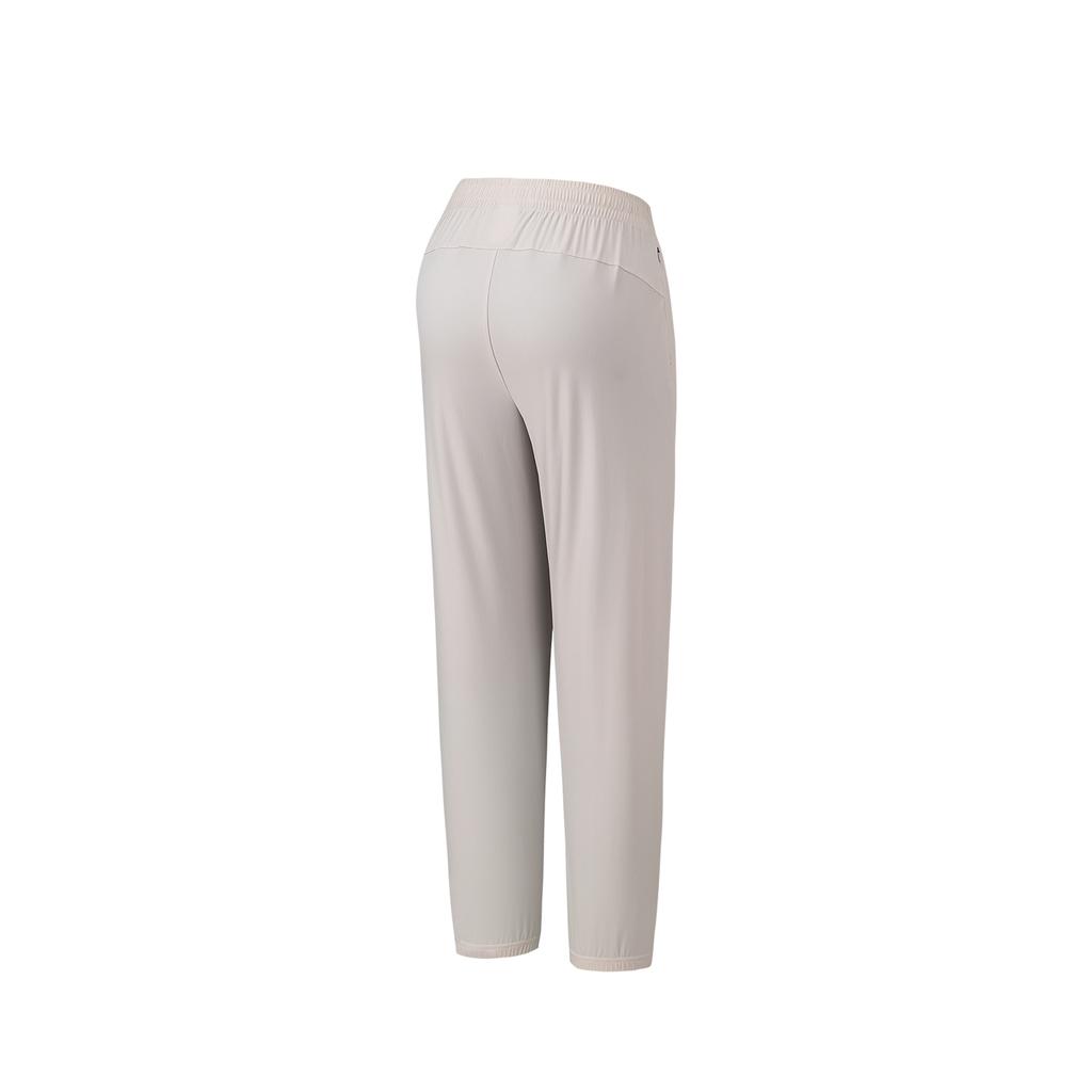 Anta Womens Knitted Sports Long Pants Summer Casual Pants Women bottoms Galaxy-Gray 962627307-5