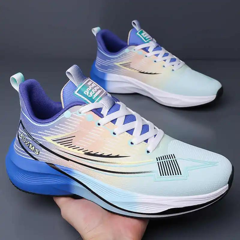 Fashion Round Nose Rubber Sole Men's Sport Running Sneakers Mules Tenis 46 Men's Large Size Shoes Interesting Special Special