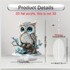 Bohemian Style Acrylic Owl Tabletop Bird Decoration 1pcs Home Office Coffee Shop Suitable Decorative Piece