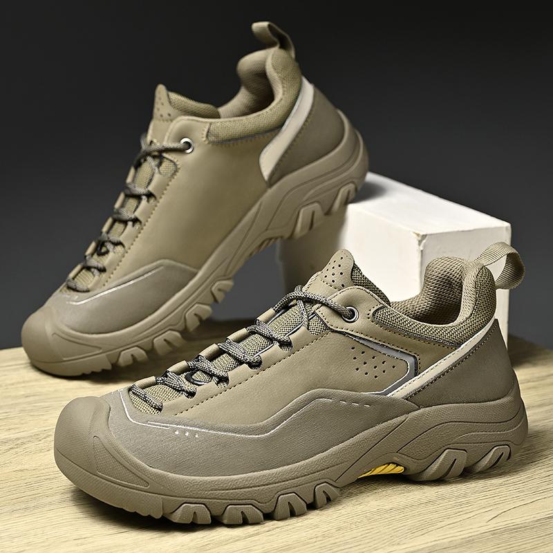 Fashion 2025 Vintage Style Hiking Men Outdoor Waterproof Shoes Versatile Lightweight Non-Slip Sport Trekking Mens Sneakers Size 38-46