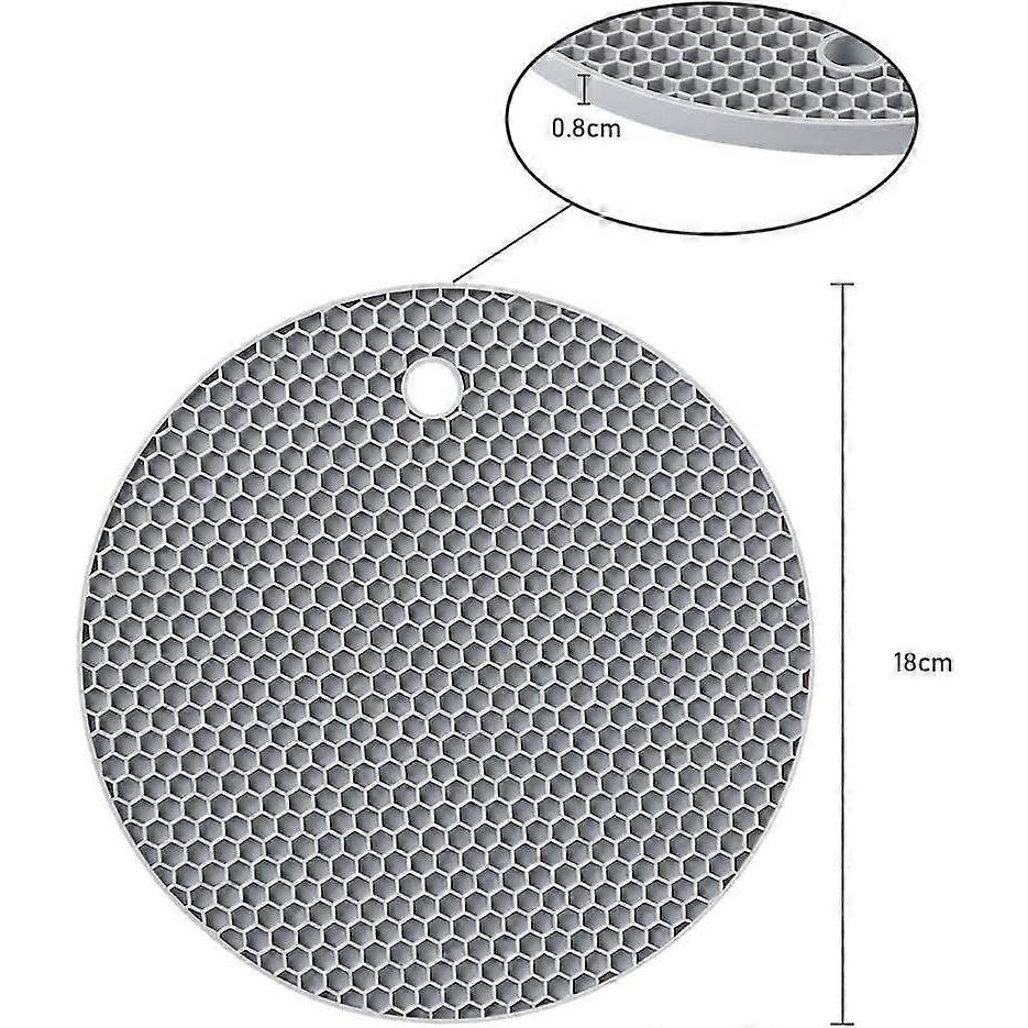 Silicone Trivet. 4PCS Non-slip Anti-Heat 250C Multifunction Spoon Rest Coaster