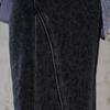 Maxza Cubic Leopard Wide Black Denim Pants Ze03ql004na