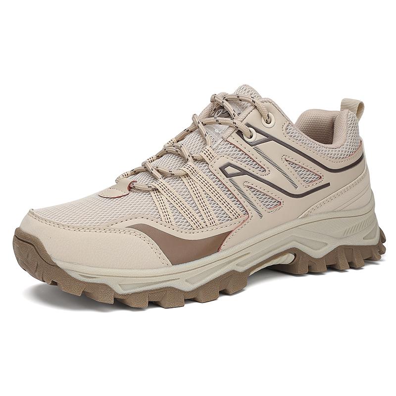 New Large Outdoor Mountaineering Shoes Men Spring and Autumn Mesh Breathable Sneaker Outdoor Travel Hiking Non Slip Shoes