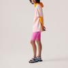 adidas X Stella McCartney Collaboration SS23 Striped Print Back Zipper Pocket Fitness Shorts Women Shorts Cream Pink HS1712