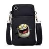 Funny Animals Personality Printing Black Oblique Span Small Bag Multifunctional Casual Portable Mobile Phone Bag