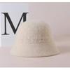 Bucket hat ladies autumn and winter elegant versatile hat fashion celebrity knitted bucket hat