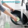Multipurpose Scrub Sponges Kitchen Dish Sponge Non-Scratch Machine Sponge Household Cleaning for Dishes Pots and Pans 5 Pack Multicolorfor