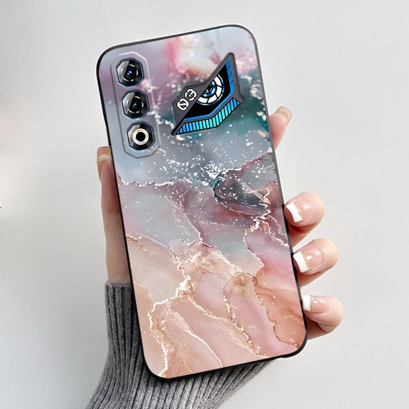 Für ZTE Nubia Neo 3 GT 5G Z2465N Hülle Süßes Kaninchen Schwarz Weiches TPU Silikon Stoßfeste Rückabdeckung Für ZTE Nubia NEO3 GT 5G Hülle