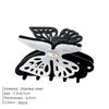 eManco Simple and Trendy Hollow Out Double-Layer Two Tone Butterfly Medium-Sized Clip iInlaid With Czech Rhinestones
