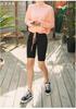 Women's Long High-Waist Quick-Dry Black Swim Trunks - Anti-Exposure, Five-Point, Sold Separately