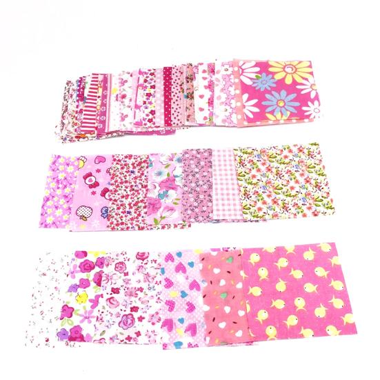 50 szt. 10x10 cm kwiatowy patchwork bawełniany materiał zwykły materiał do samodzielnego szycia pikowania