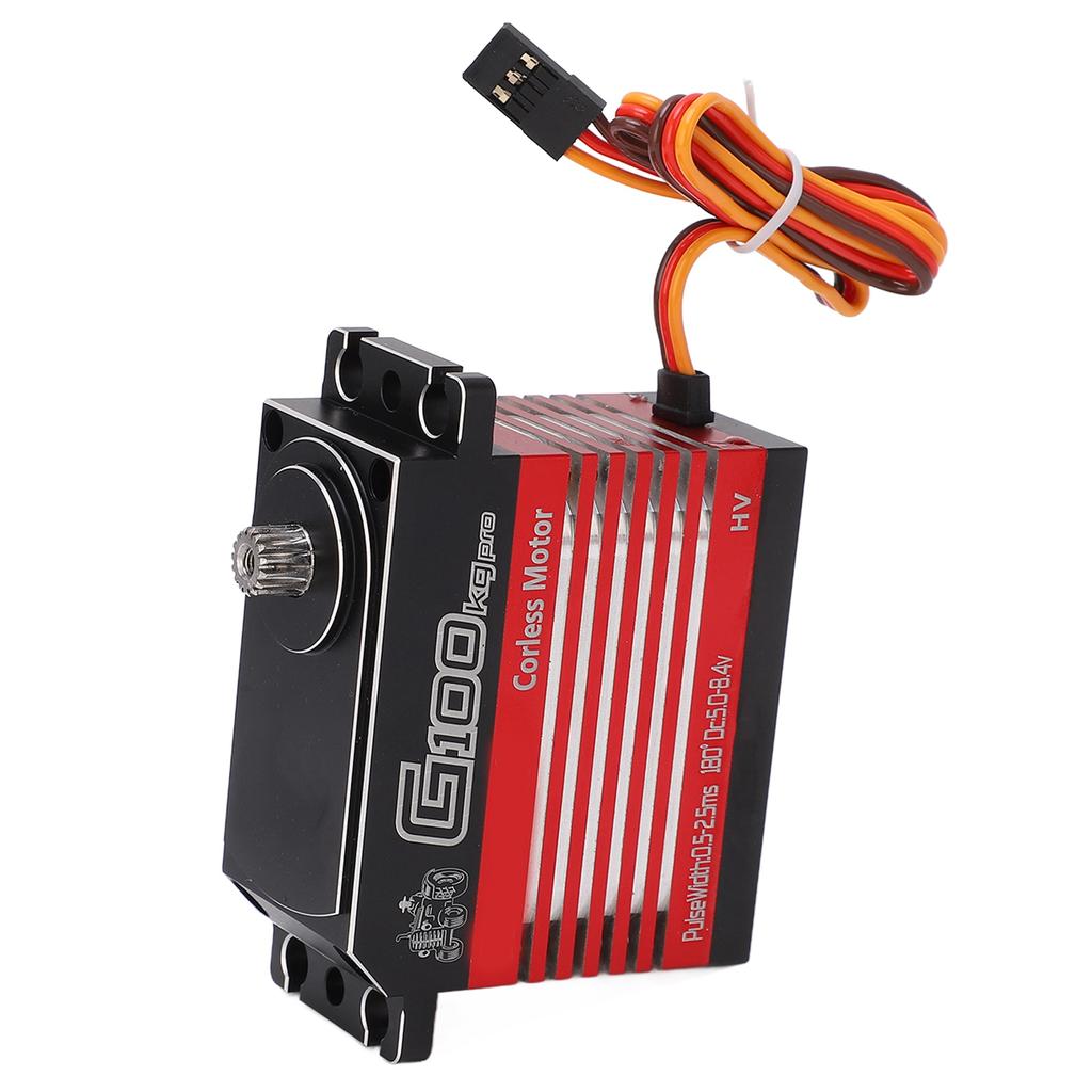 Servo Motor G100 Pro 100KG Metal Steering Arm Torque Digital Model Steering Gear for 1:5 1:6 RC Car Robot Boat