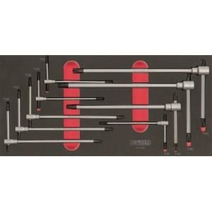 Module - ks tools - 713.5018 - module de clés mâles torx à poignée en t - 9 pièces