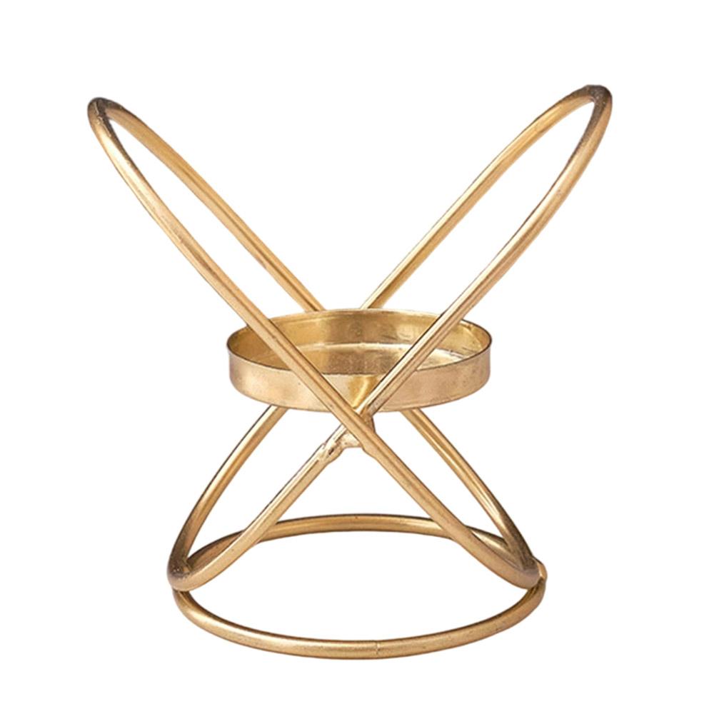 Iron Candle Holder Romantic Candlelight Dinner Prop Decorative Craft Candlestick for Table/Living Room/Restaurant