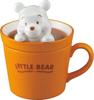 Disney the Pooh Mug 240ml Orange X White SAN2949 "Winnie Pooh" (Latte Art)