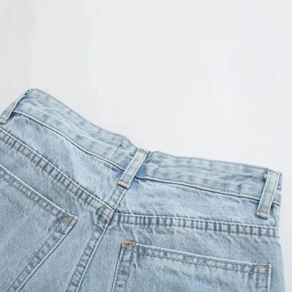 Jeans vintage para mujeres Pantalones anchos de cintura alta Mom Jeans  Straight Bell Bottoms Flared Jeans comprar a buen precio — entrega  gratuita, reseñas reales con fotos — Joom