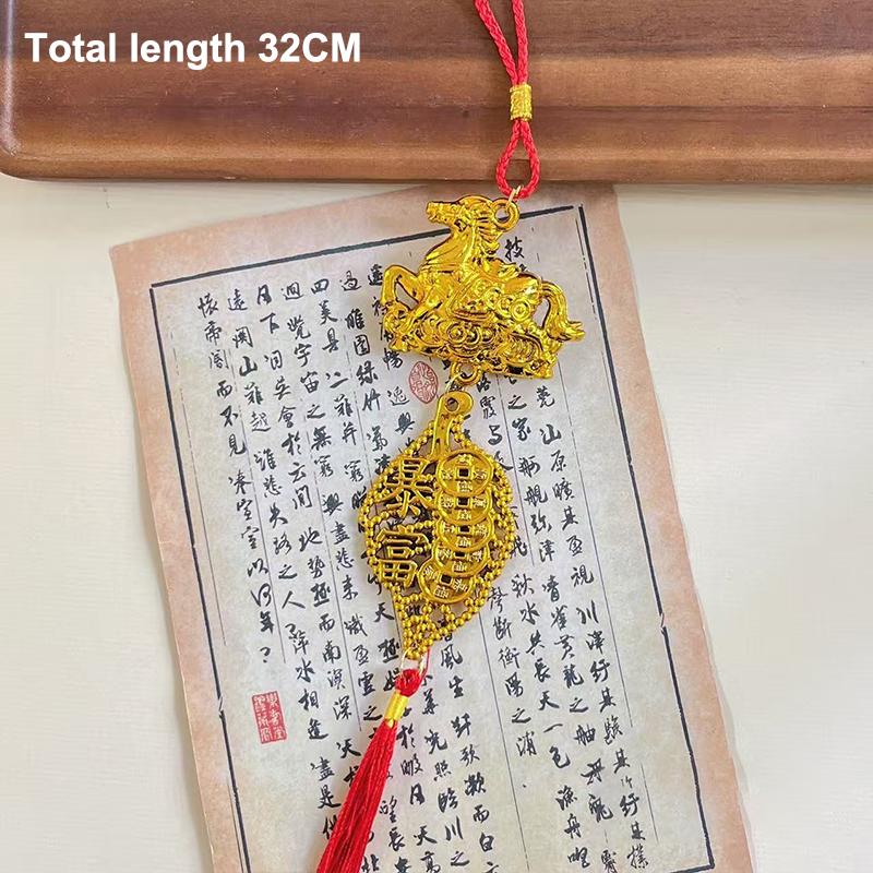 1/8 Pcs 2026 Year Of The Horse Wall Hanging Ornament Chinese New Year Lucky Decor Accessories Housewarming Small Pendant Gifts