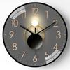 Non-Ticking 8 Inches Wall Clock Quartz Silent Movement Mute Clock Fashion Geometric Design Hanging Watch Kitchen