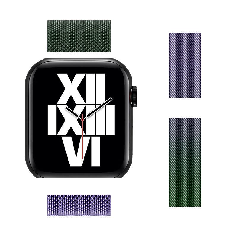 Compatible Stainless Steel Milanese Magnetic Band for Apple Watch Series 1-9 & SE.
