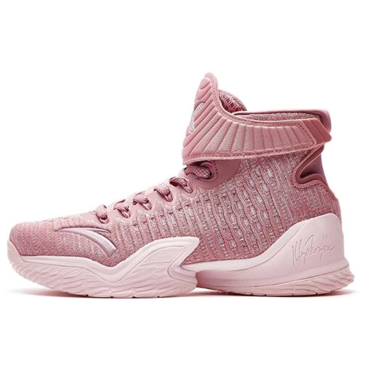 

new Anta KT3 Rebound Abrasion-Resistant Coverage Cushioning Slip-Resistant High-Top Basketball Shoes Men s Pink 42