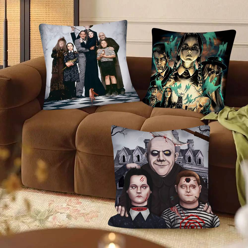 Movie Wednesday Classic Movie Pillow Case Square Pillow Bedroom Sofa Leisure Comfort Cushion Car Living Room Home Decoration